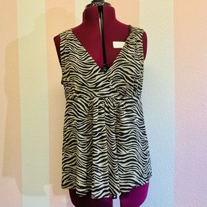 Michael Kors zebra top